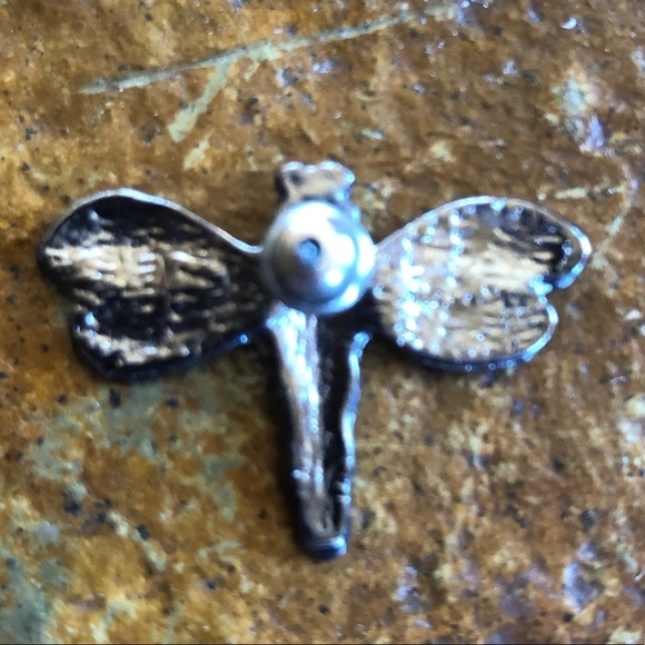 Sparkly irredentist Dragonfly pin brooch - Picture 3 of 3